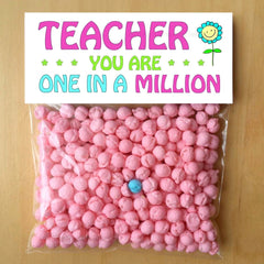 You're One in a Million Novelty Sweets Fun Gift Boy Father Friend Fiancé Husband