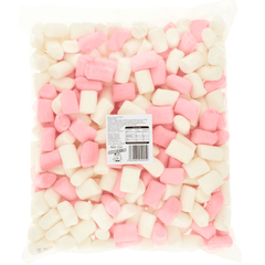 SWEETZONE HALAL WHITE PINK MINI MARSHMALLOWS 1KG BAG