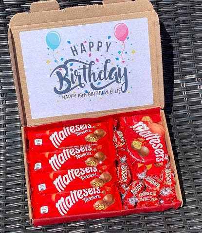 Maltesers Personalised  Sweet Chocolate Hamper Box Present Gift