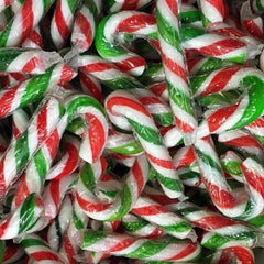 mini christmas xmas candy canes wrapped SUITABLE FOR VEGETARIANS Retro Sweets