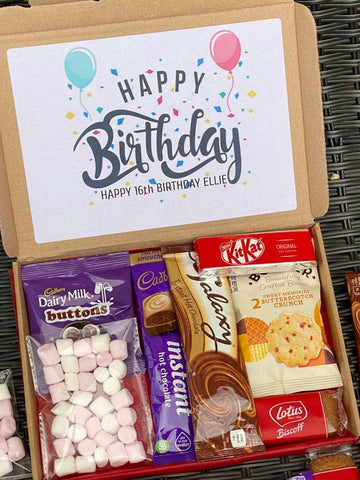 PERSONALISED HOT CHOCOLATE HAMPER GALAXY CADBURY GIFT BOX Hug In A Mug Gift Box