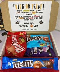 Personalised Halloween Chocolate Letterbox Gift Hamper Kids Halloween Gift