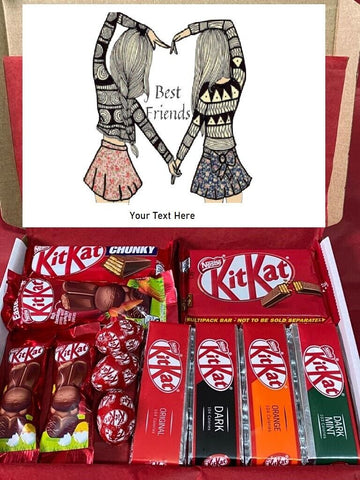 Personalised KitKat Chocolate Birthday Hug In A Box Eid Best Friends Gift Box