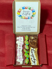 Personalised Hot Chocolate, Egg Chocolate, Marshmallows Letterbox Gift Hamper