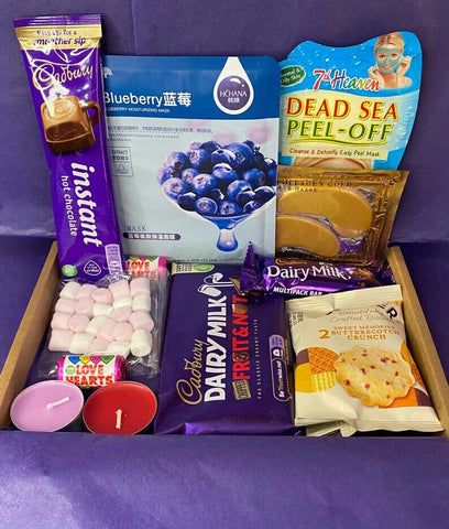 Personalised Self Care & Cadbury Gift Box Spa Package Pamper Hamper Box For Her