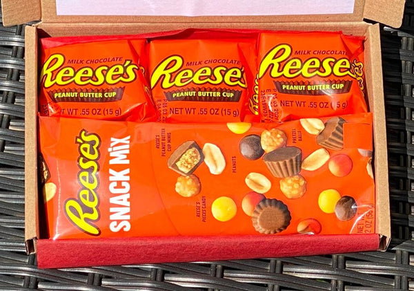 Personalised Reeses Treat Gift Box | Handmade Chocolate Hamper | Reeces Chocolate Present | Reese's Peanut Butter Hamper | Birthday Box